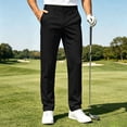 thumbnail image 3 of KEXE Golf Pants Men Men's Golf Pants Straight Leg Stretch Breathable Trousers for Outdoor Sports and Casual Wear(size:27,Black), 3 of 7