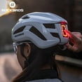 thumbnail image 3 of ROCKBROS Bicycle Helmet with Head Light & Side Warning Light & Warning Tail Light Adjustable Head Circumference for Night Safety Ride, 3 of 17