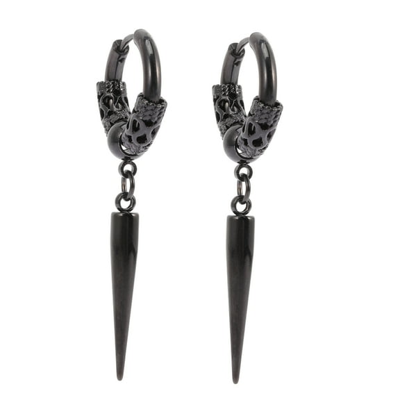 Spike Drop Earrings Earrings for Men Edgy Earrings Stainless Steel Earrings Dangle Earrings Man