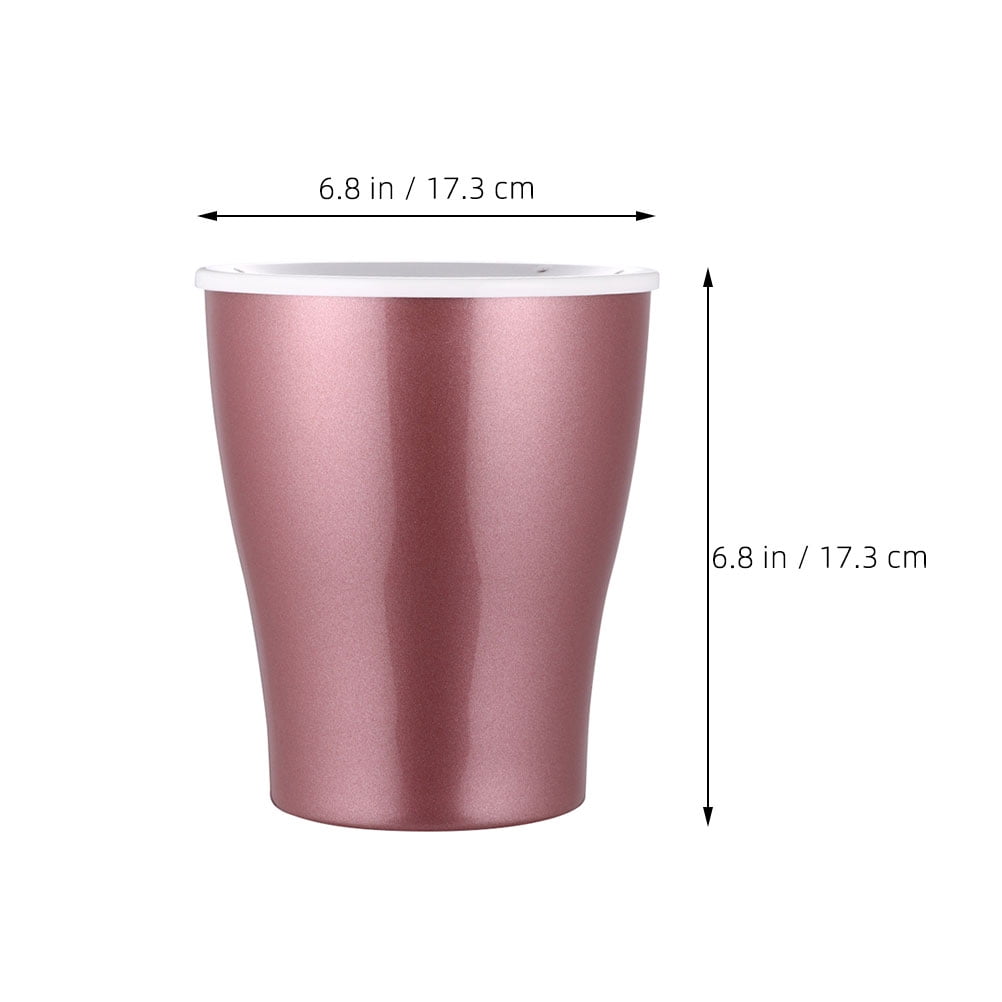 Raindrops 2pcs Plastic Lazy Flower Pot Creative Gardening Planter Self Watering Plant Holder Water Storage Pot for Home (Rose Gold, Large Size)