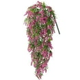thumbnail image 2 of Girlsshop Artificial Fake Flowers Hanging Plants Vine Plant Indoor Outdoor Decor, Rose, 2 of 9