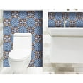 thumbnail image 3 of HomeRoots 400174 7 x 7 in. Blue White Golden Peel & Stick Tiles, 3 of 5