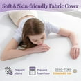 thumbnail image 4 of 2 Inch Gel Memory Foam Mattress Topper Twin Size Ventilated High Density Pad Bed, 4 of 8