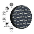 thumbnail image 4 of Fuzoiu Ski Goggles Vintage Print Print Universal Spare Tire Cover with Buckle Strap, Waterproof Wheel Covers for Jeep, Trailer, RV, Truck and All Car-17 inch, 4 of 6