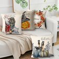thumbnail image 1 of Set of 4 Halloween pillowcases, cute pumpkin pillowcases (45x45 cm), 1 of 5