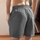 thumbnail image 5 of Pantalones Cortos de la Cintura Elástica con Bolsillos de la Moda Casual, Al Aire Libre Primavera Verano Pantalones Cortos para Hombres, 5 of 9