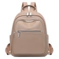 thumbnail image 2 of Nueva mochila de cuero suave de PU, mochila de viaje liviana para mujer, mochila de viaje de gran capacidad con sentido avanzado para mujer, 2 of 4