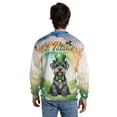 thumbnail image 5 of Happy St. Patrick’s Day Schnauzer with Green Hat Shamrocks Rainbow All Over Print 3D Sweatshirt Unisex Merch Miniature Schnauzer Dog Lover - 03007, 5 of 6