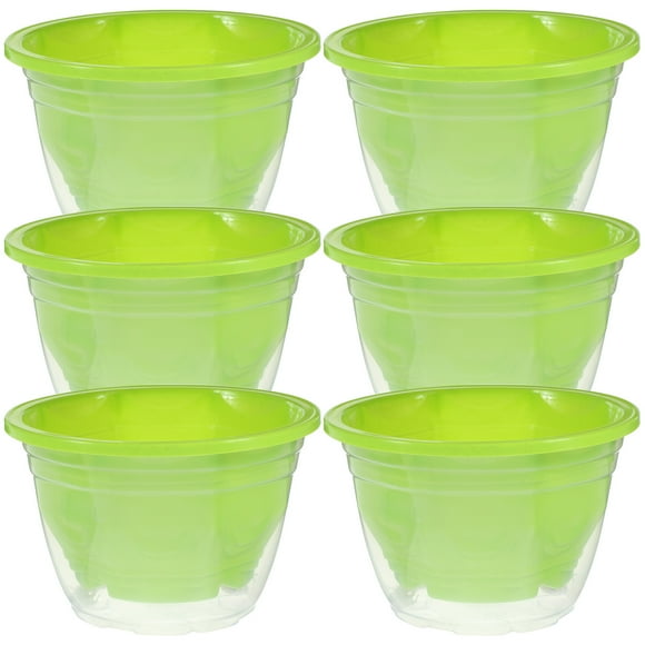 6 Sets Self Watering Planter Balcony Flower Planter Flower Pot Self Watering Pot Balcony Planter