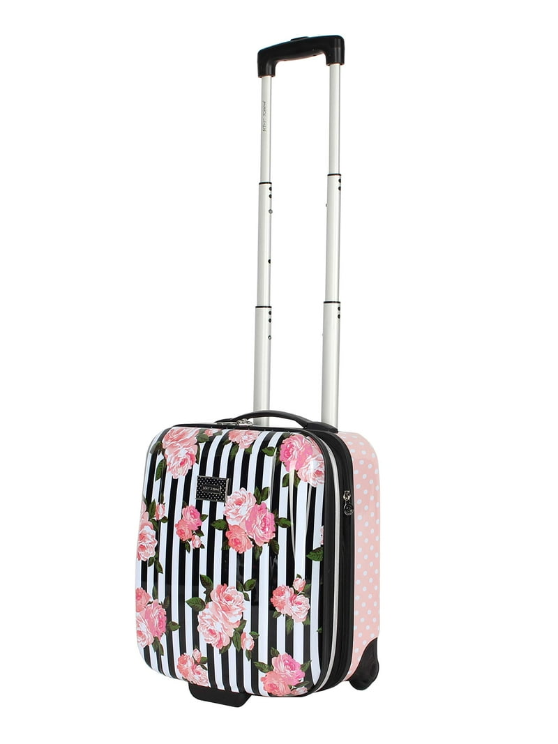 Betsey Johnson 15 Inch Lightweight Hardside Underseat Luggage with