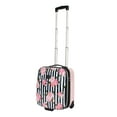 thumbnail image 4 of Betsey Johnson Designer Underseat Luggage Collection - 15 Inch Hardside Carry On Suitcase for Women- Lightweight Under Seat Bag with 2-Rolling Spinner Wheels (Stripe Roses), 4 of 8