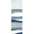 thumbnail image 2 of Tava Studios 9x18 White Modern Wood Framed Museum Art Print Titled - Blue Panorama I, 2 of 4
