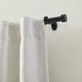 thumbnail image 4 of Threadmade Serena Single Curtain Rod with Contemporary Cap Finial, Antique Black - 32"W x 78"L, 4 of 6