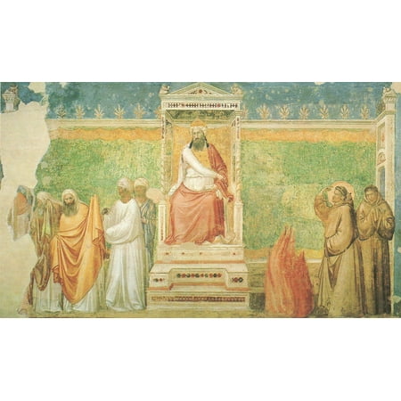 Florence Estate Wall Framed Art for Your Wall Giotto di Bondone - Church of Santa Croce in Florence, Bardi Chapel 10 x 13 Frame ()