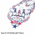 thumbnail image 3 of Weloille Table Runner 1-Piece, Independence Day Gnome Pattern Table Runner, Decorative Table Runner, Festive Table Decor, Table Runner for Independence Day Celebration, 3 of 7