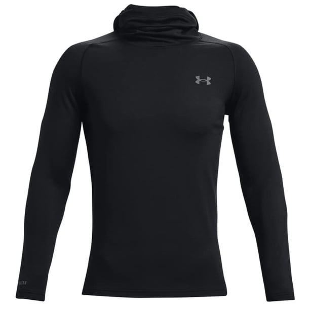 Sudadera con capucha Under Armour Base 3.0 para hombre, color negro/gris intenso, talla M