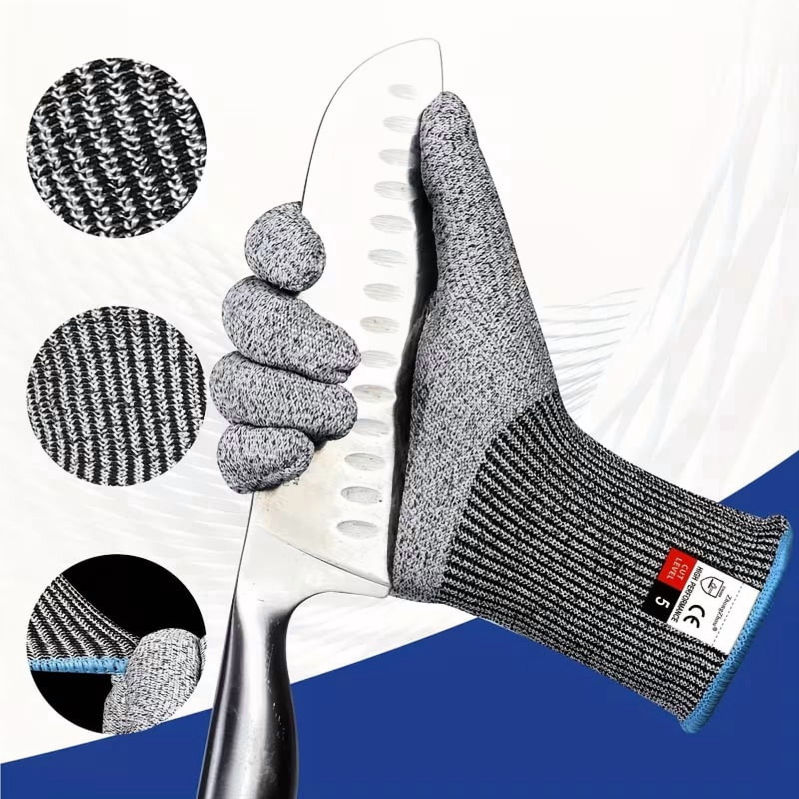 6-Pack Heavy Duty Cut-Resistant Work Gloves - Ideal for Gardening, Construction, Automotive, and Warehouse Use - Soft, Durable, Ambidextrous Design