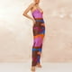 thumbnail image 4 of Vestido ajustado sin espalda para mujer Vestido de cóctel con estampado floral Kuymtek Púrpura T M para Mujer, 4 of 6