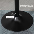 thumbnail image 5 of HOMCOM 42"H Rustic Industrial Bar Table Pub Table Elm Wood Top with Metal Base, 5 of 9