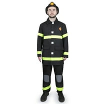 Dress Up America Firefighter Costume For Adults - Fireman Dress Up Set