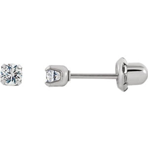 FB Jewels Solid Stainless Steel Polished Music Symbol Post Earrings