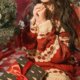 thumbnail image 2 of Suéter rojo dulce japonés MAGOGO para mujer, otoño invierno, estilo holgado, retro, para Navidad y Año Nuevo, suéteres de punto holgados y gruesos, 2 of 5