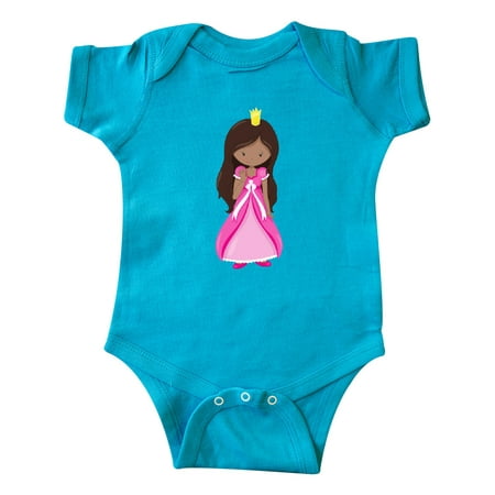 

Inktastic African American Princess In Pink Dress Gift Baby Girl Bodysuit