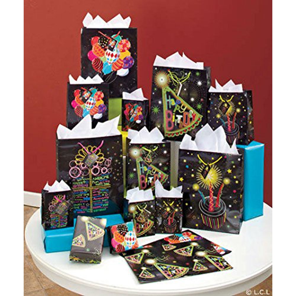 Glow in the Dark Gift Bag Sets, 26 Pc. Set, Christmas or Birthday