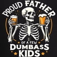 thumbnail image 3 of CafePress - Proud Father Of A Few Dumbass Kids - Men's Long Sleeve Loose Fit Cotton Dark Pajama Set, 3 of 7