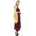 thumbnail image 3 of Atasi Women's Rayon Indian Ethnic Embroidered Maroon Suit With Dupatta Set-16, 3 of 7