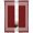 Dark Red, variant on Sheer Curtains 63 Inches Long, Burnt Orange Geometric Light Filtering Window Curtains for Living Room/Bedroom, Country Greece Key Art Rod Pocket Voile Sheer Curtain Drapes, 52"W x 63"L, 2 Panels