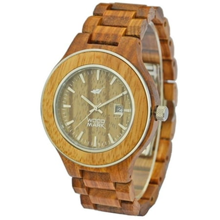 Wood Mark ZS-W1000A Mens Voyager Zebra wood Watch