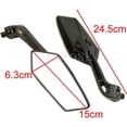 thumbnail image 3 of New Useful Universal Scooter Rearview Mirrors Pair Moped ATV Motorcycle Backup, 3 of 3