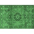 thumbnail image 1 of Ahgly Company Indoor Rectangle Persian Emerald Green Traditional Area Rugs, 4' x 6', 1 of 4