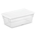 thumbnail image 1 of Sterilite 6 Qt Plastic Stacking Storage Container Tote with Lid, 192 Pack, 1 of 12