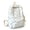 White Blue Flowers, variant on Cute Bow Print Backpack, Lightweight Aesthetic School Backpack, Casual Student Daypack with Multiple Pockets