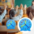 thumbnail image 6 of Analog Teaching Clock Education Clock Time Clock Compact 9.8cm Size for Toddlers Preschool School, 6 of 9