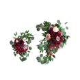 thumbnail image 1 of Arco de flores para boda Mornei, 2 unidades, guirnalda floral, fondo, flores artificiales, rojo y blanco, 1 of 8