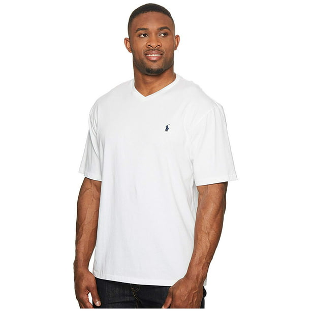 Polo Ralph Lauren Big & Tall Big and Tall Classic V-Neck T-Shirt White -  