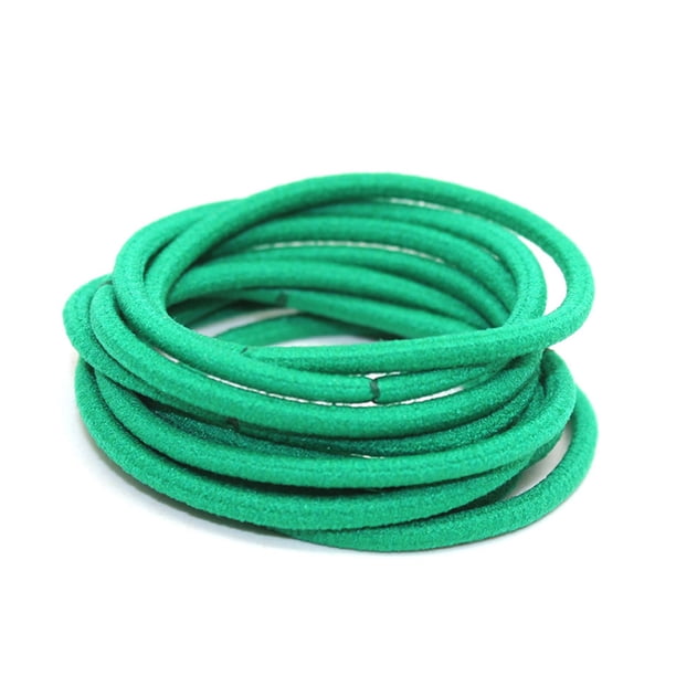 Guardurnaity 10 piezas de bandas para el cabello mixtas, elásticas, ajustables, decorativas, de alta elasticidad, soporte protector para coletas, Accesorio para el cabello Pasto verde