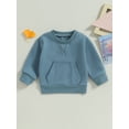 thumbnail image 2 of Bagilaanoe Toddler Baby Girl Boy Casual Sweatshirt Long Sleeve Pullover 6M 12M 18M 24M 3T 4T Kids Fall Loose Tee Tops, 2 of 8