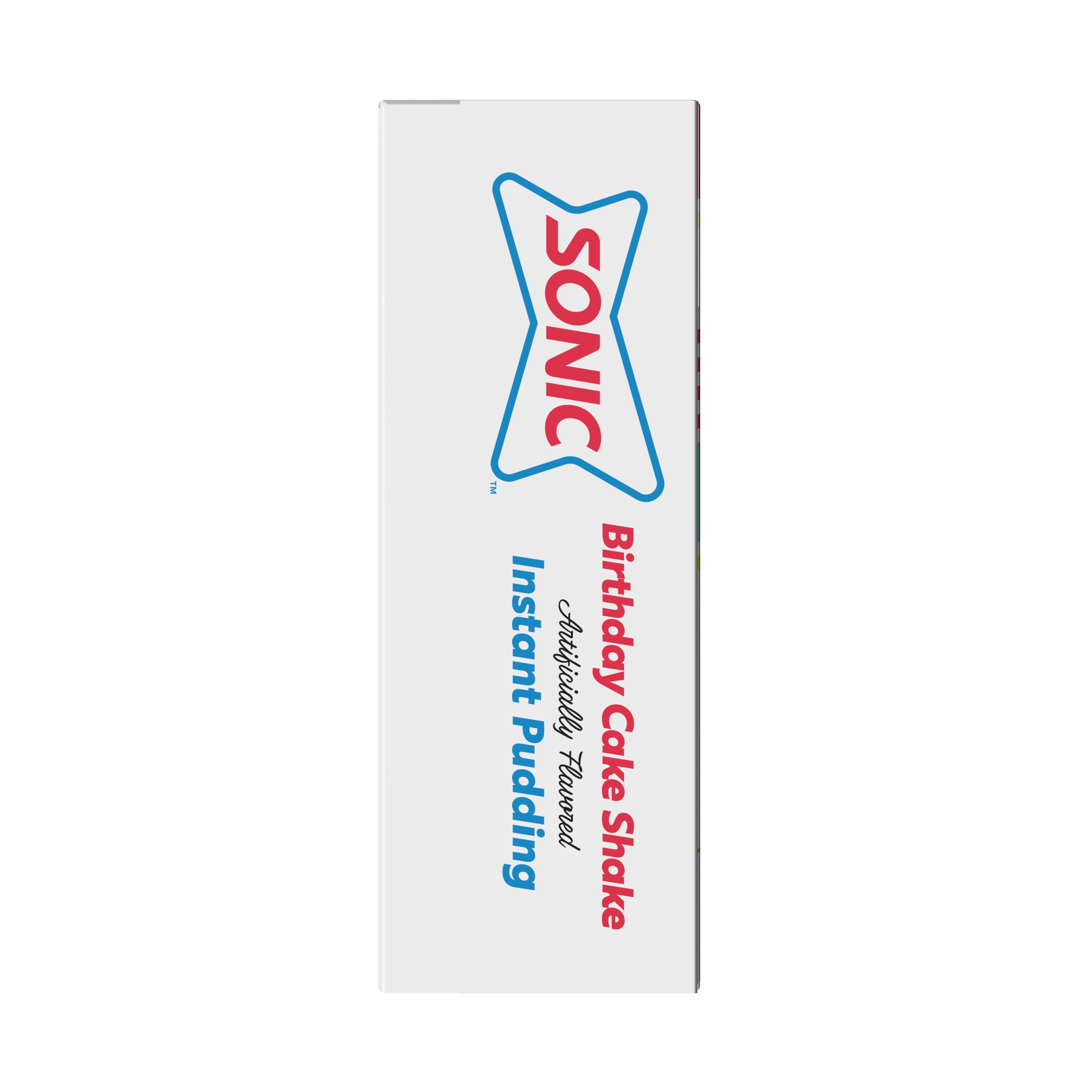 (6 pack) SONIC® Birthday Cake Shake Instant Pudding, 4 Servings, 2.58 oz Box