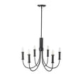 thumbnail image 6 of 29206-MB Millennium Lighting Potiss - 6 Light Chandelier-19.6 Inch Tall and 26 Inch Wide-Matte Black Finish, 6 of 7