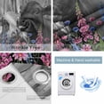 thumbnail image 2 of Black Cows Blackout Curtains for Bedroom, Country Pink Spring Floral Elegant Farmhouse Wooden Thermal Insulated Kitchen Drapes with Grommets, Light Blocking Window Treatment, 2 Panels 52" x 96", 2 of 7
