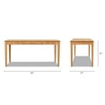 thumbnail image 2 of Dumont Modern Farmhouse 1-Drawer Fluted Home Office Writing Desk Natural Blonde, 2 of 9
