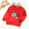 thumbnail image 2 of Otqutp Toddler Playwear Tops Xmas Childr Toddler Boys Girls Cute Cartoon Embroidery Long Sleeve Letter Thick Pullover Sweatshirt Blouse Tops Christmas Clothes, 2 of 8