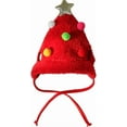 thumbnail image 3 of Reindeer Christmas Tree Headwear Hat for Pet Decorations Reindeer Star Pompoms Christmas Dog Headwear Photo Props, 3 of 14