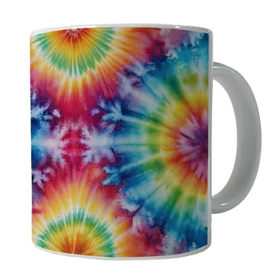 Tie Dye Pattern Fun Watercolor 11oz Ceramic Coffee Mug