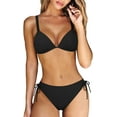 thumbnail image 2 of Hilor Women's Triangle Bikini Sets Sexy Push Up Top Tie Side Bottom Two Piece Swimsuits, 2 of 7