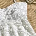 thumbnail image 7 of LIIPEE Girls Swimsuit Sets Casual Summer Solid Color Ribbed High Elastic Halter Neck Adjustable Strap Ruffle Tankini Tops Bottoms Two Piece Set Kids Fashion Cute Pool Swimsuits,White,11-12 Years, 7 of 7